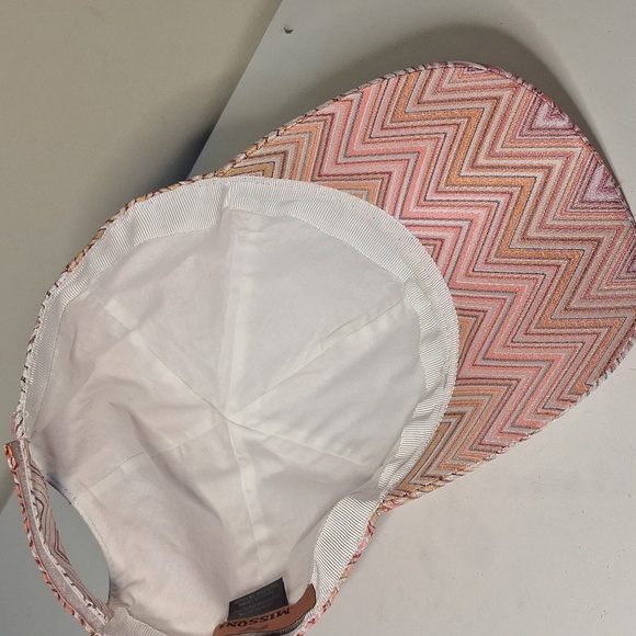 Missoni 6 Panel Chevron Pattern  Baseball Cap NWOT - Picture 6 of 11